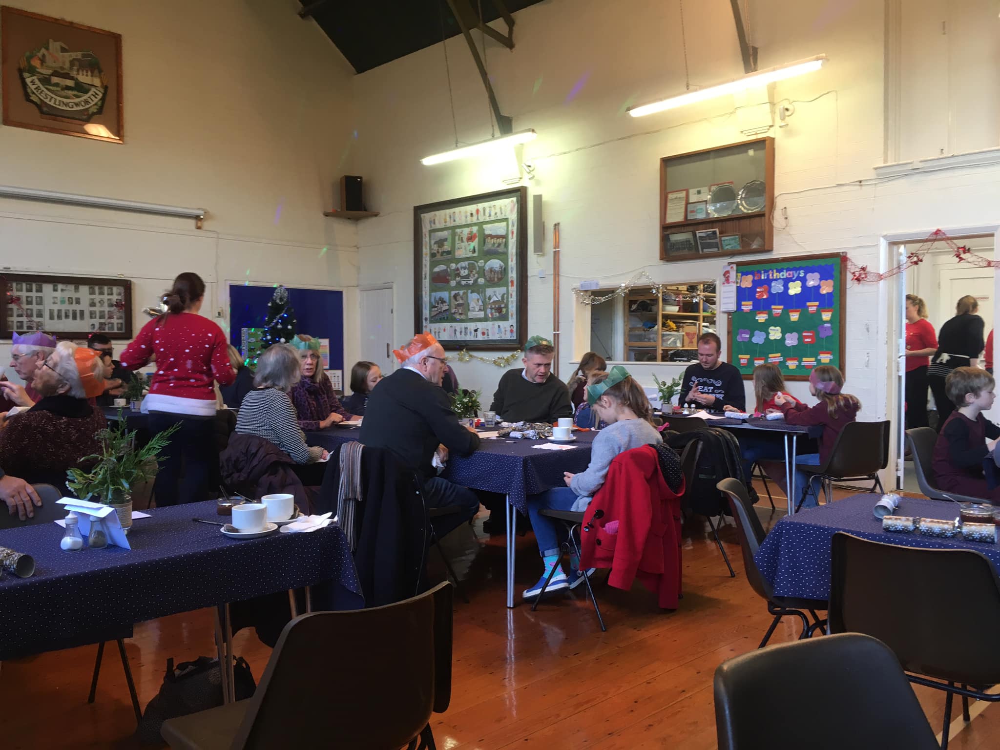 Community gathering at St Peter's Church